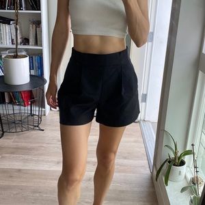 Zara high waisted black shorts